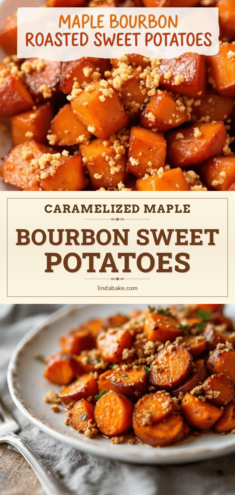 caramelized maple bourbon sweet potatoes recipe