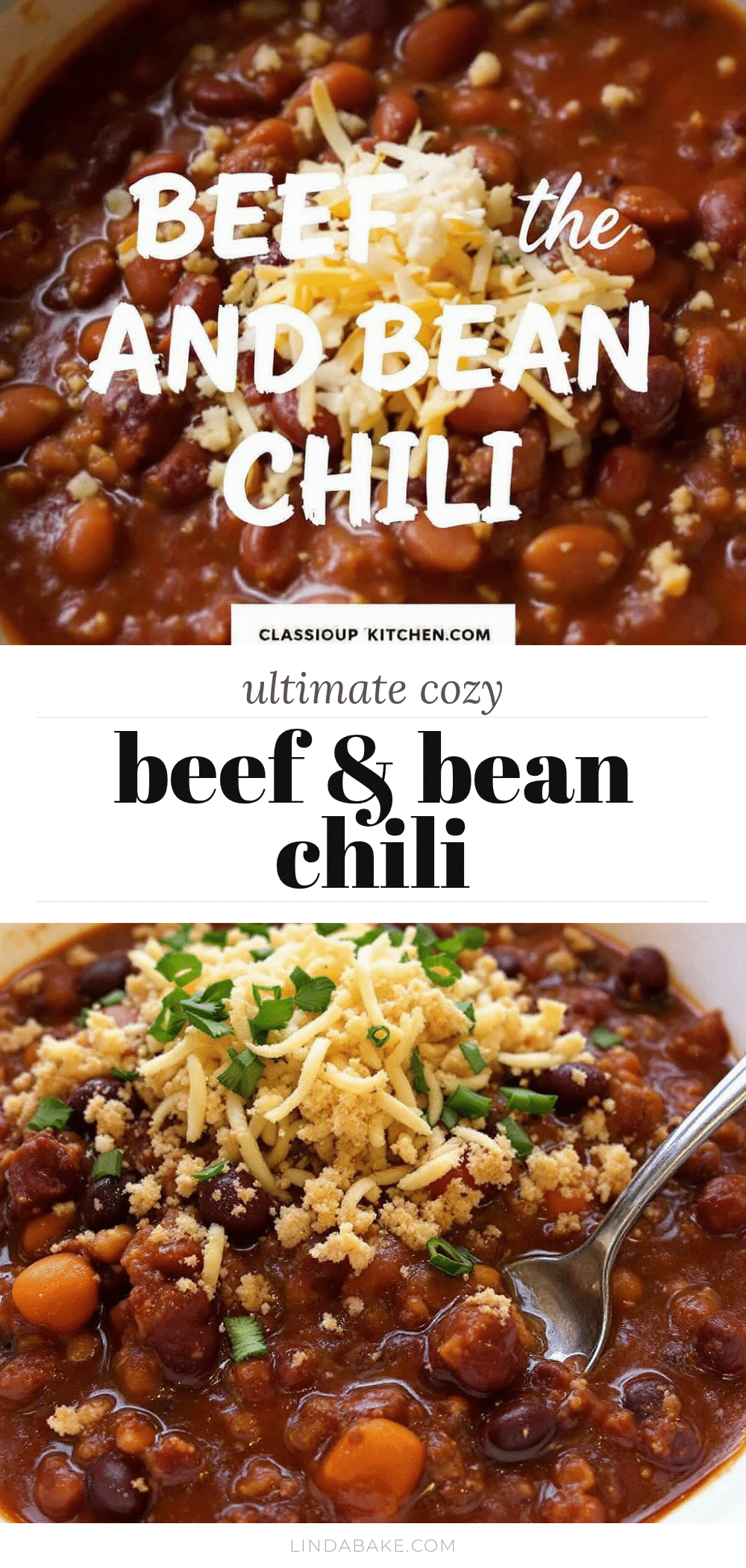 classic beef and bean chili recipe