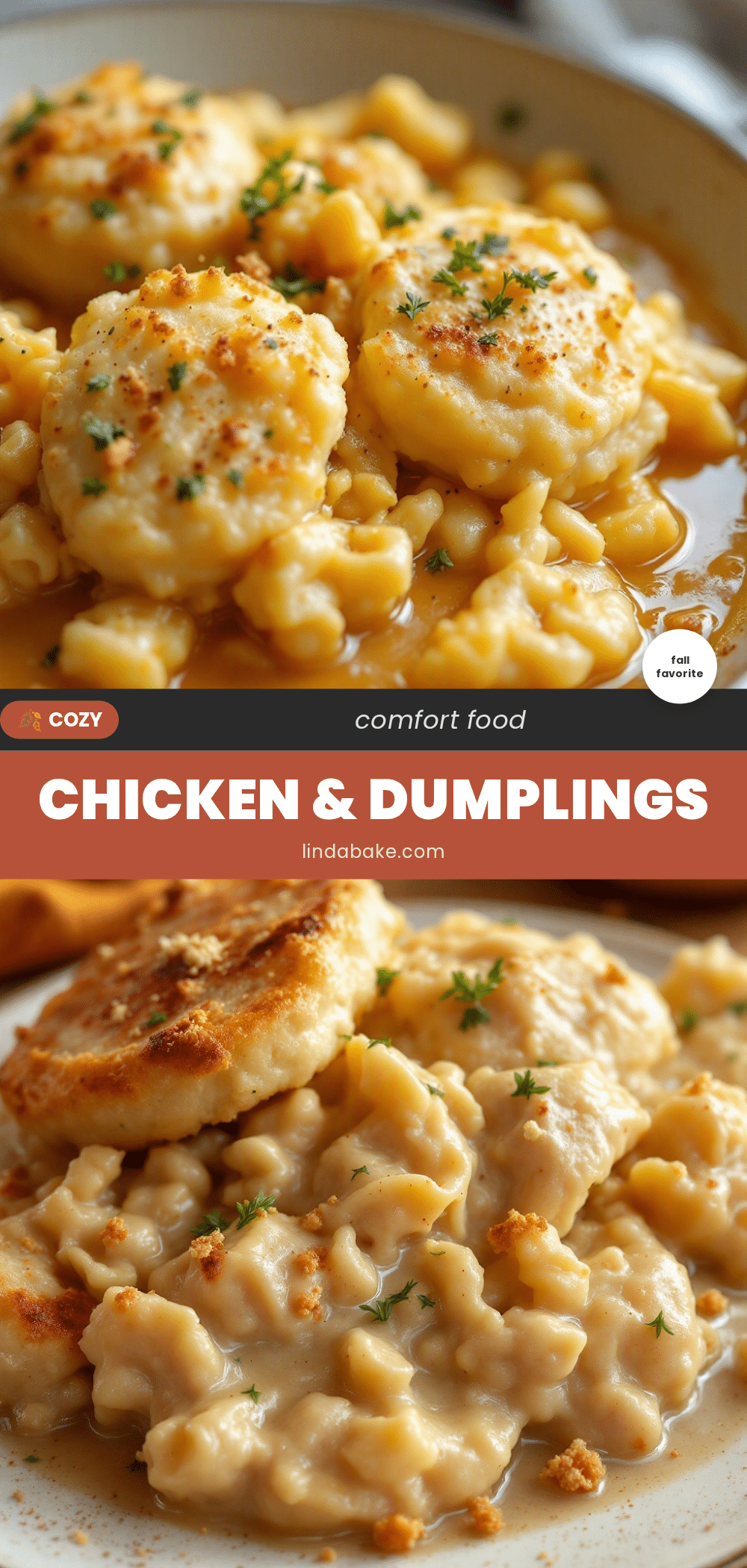 cozy fall chicken and dumplings recipe