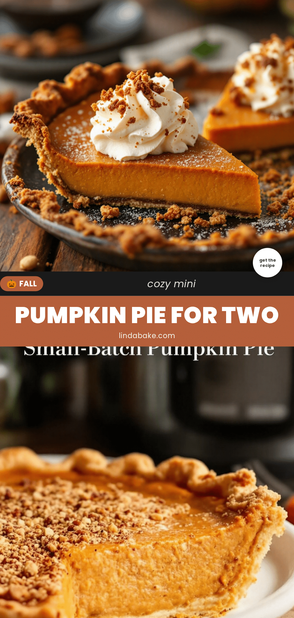 cozy small-batch pumpkin pie for two recipe