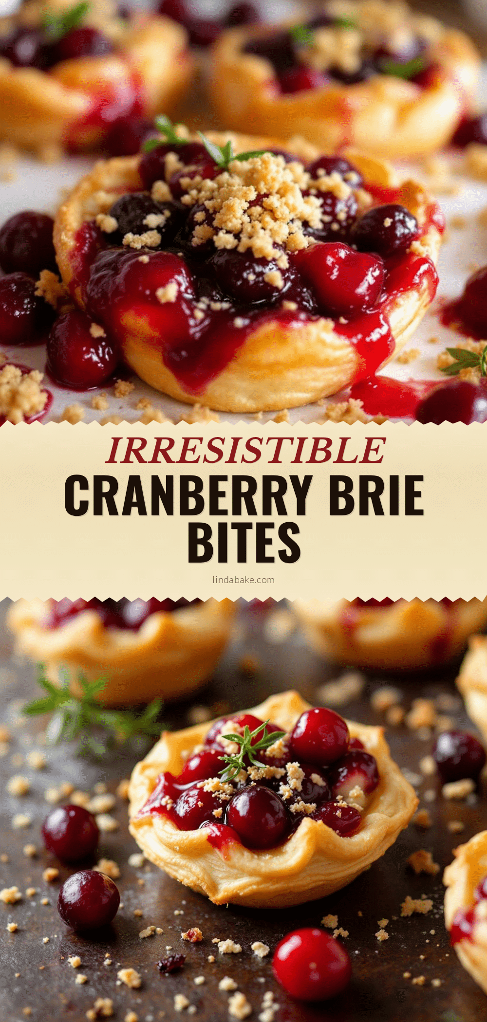 cranberry brie bites recipe