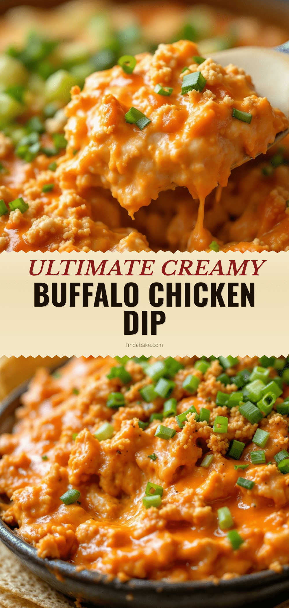 creamy buffalo chicken dip recipe