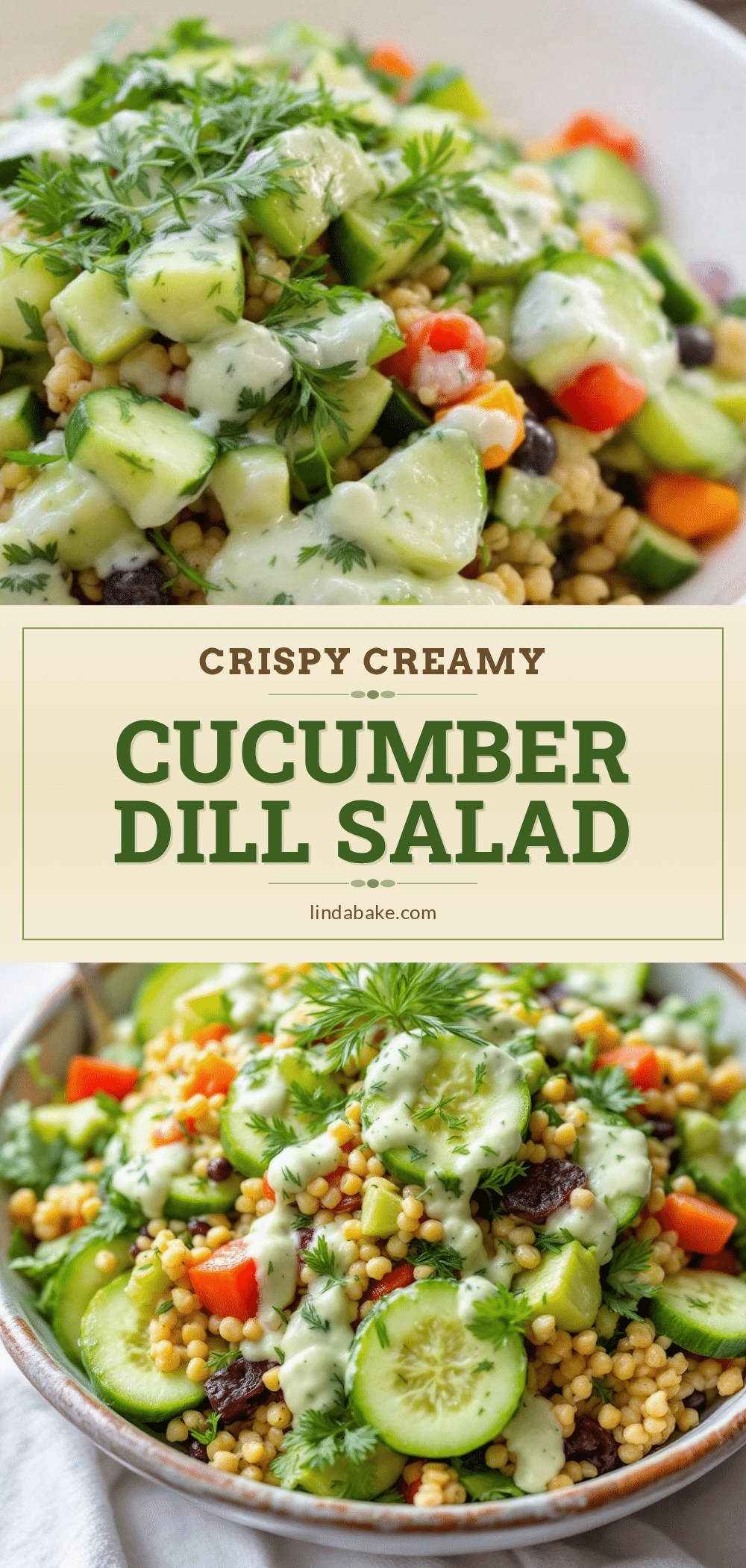 creamy cucumber dill salad recipe