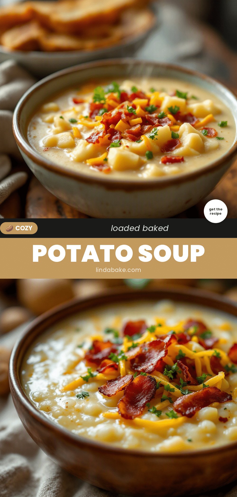 creamy loaded potato soup with bacon recipe