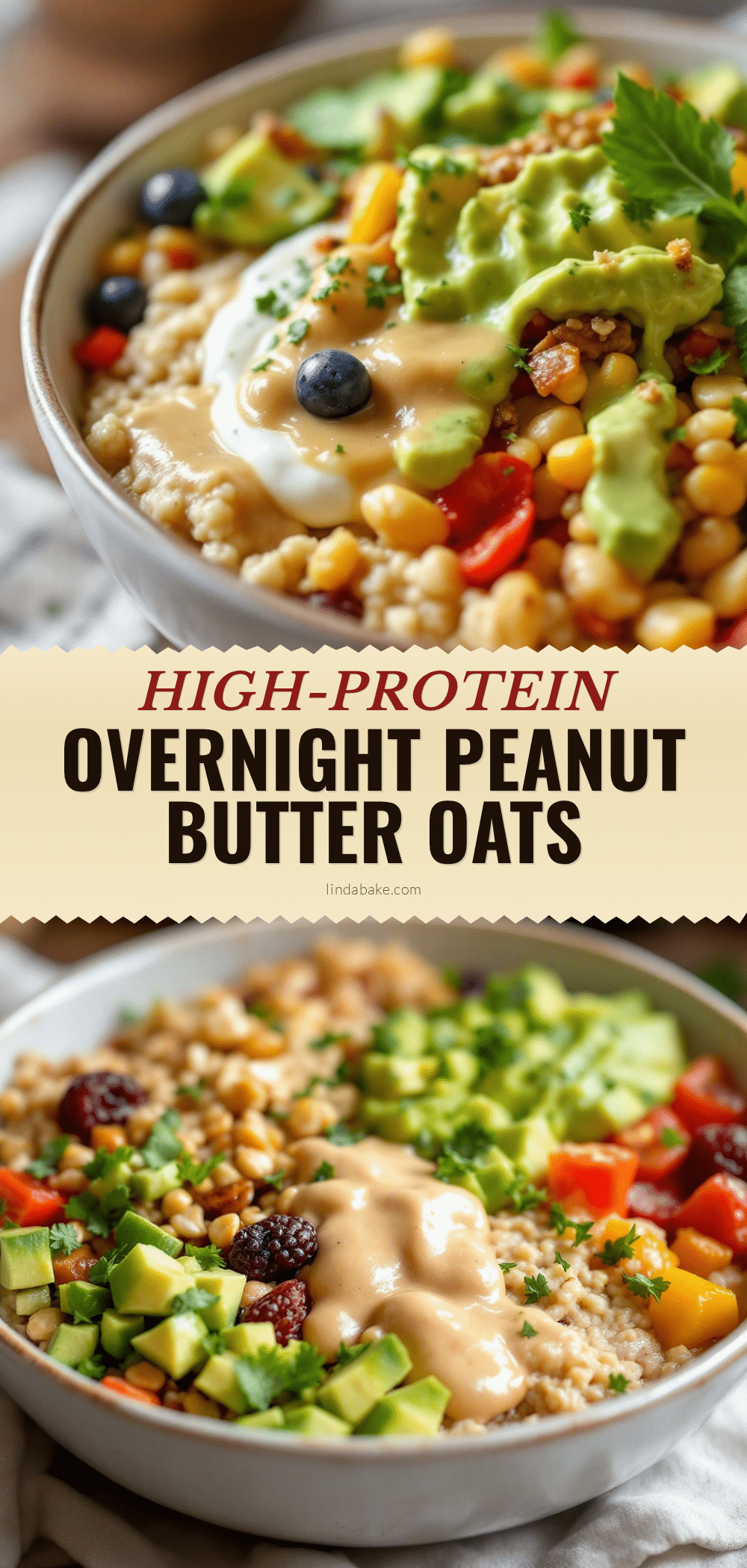 creamy overnight peanut butter protein oats recipe
