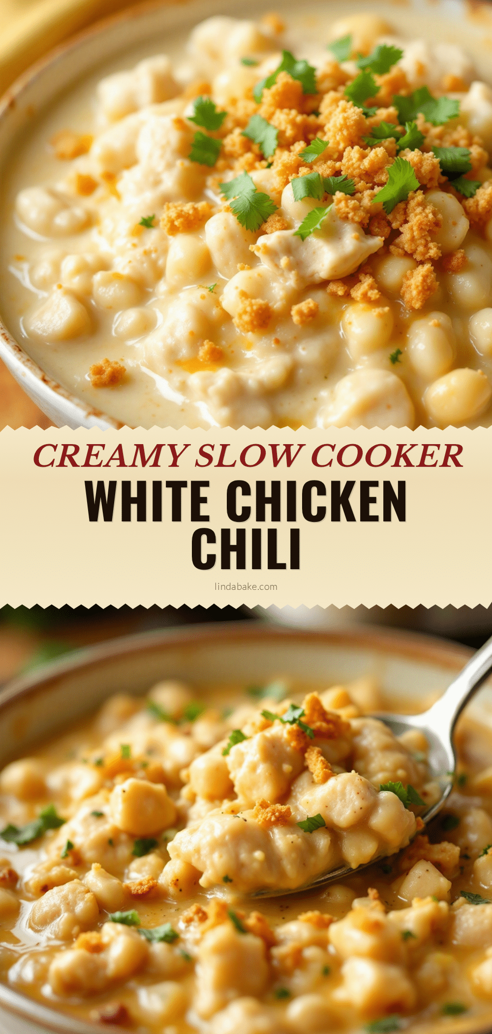 creamy slow cooker white chicken chili recipe