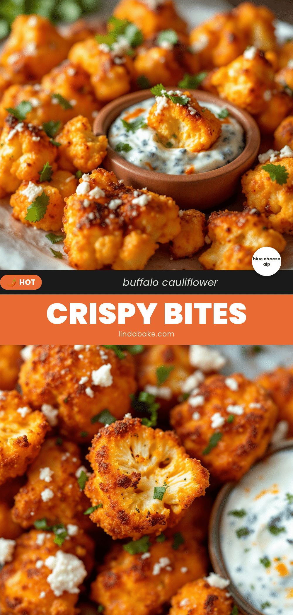 crispy buffalo cauliflower bites recipe