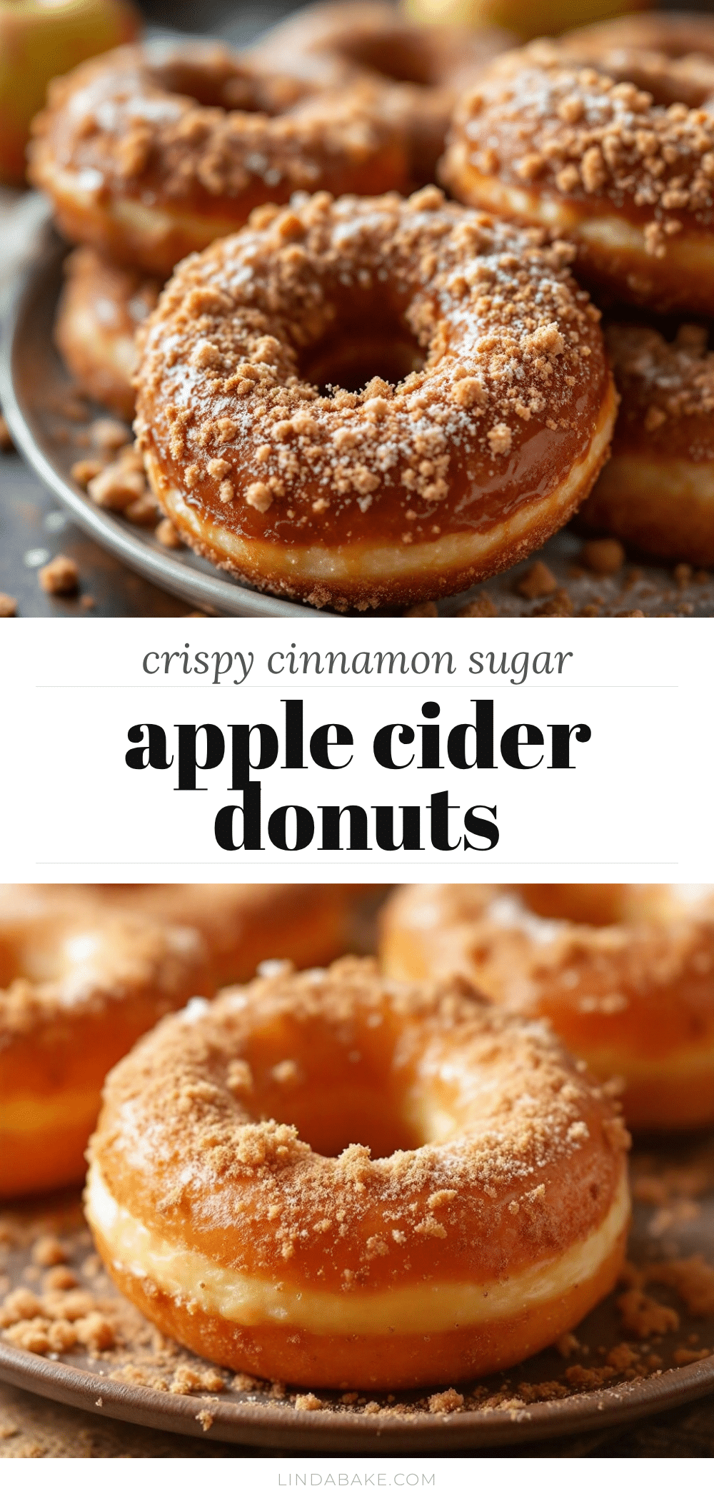 Easy Crispy Baked Apple Cider Donuts recipe