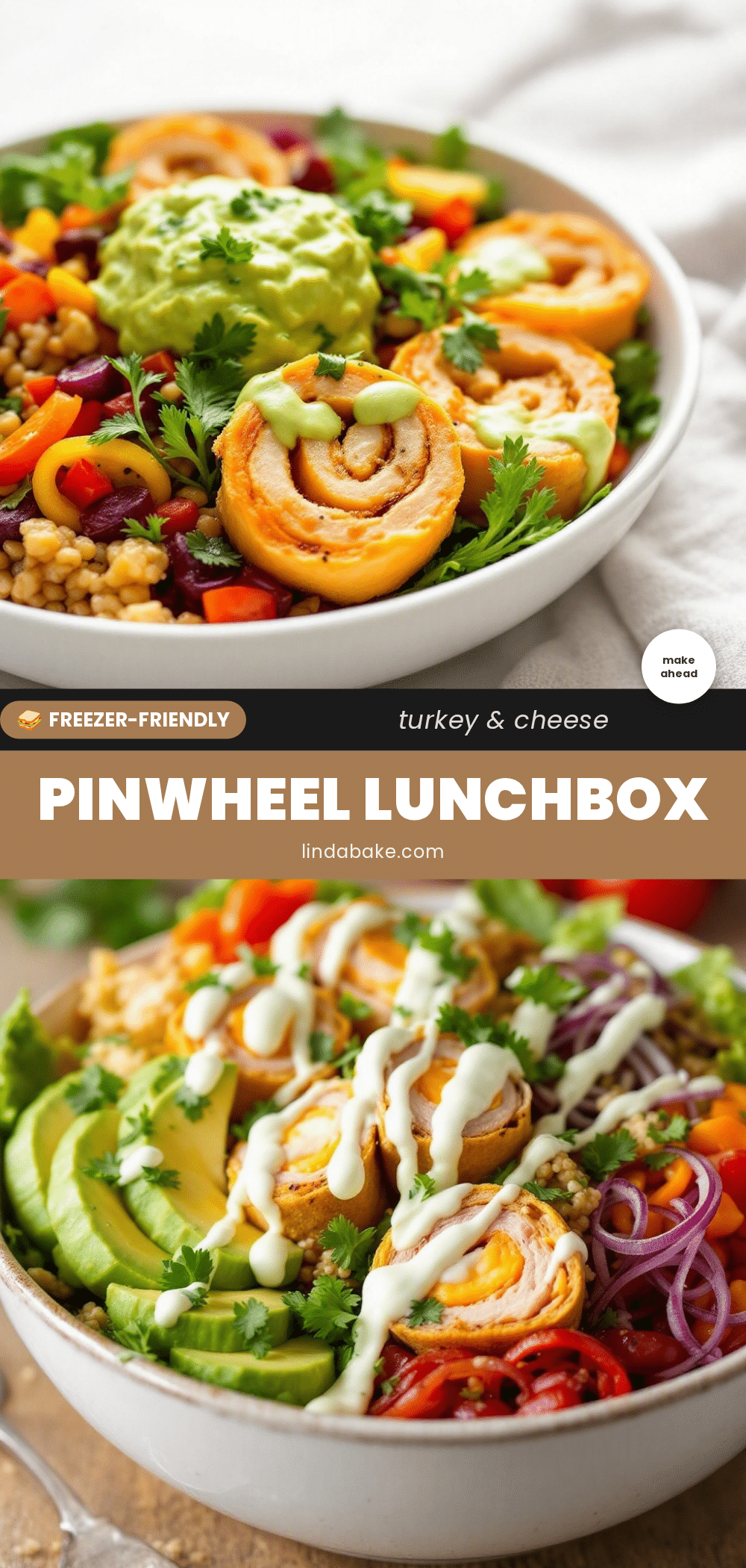 Easy Freezer-Friendly Turkey and Cheese Pinwheels recipe