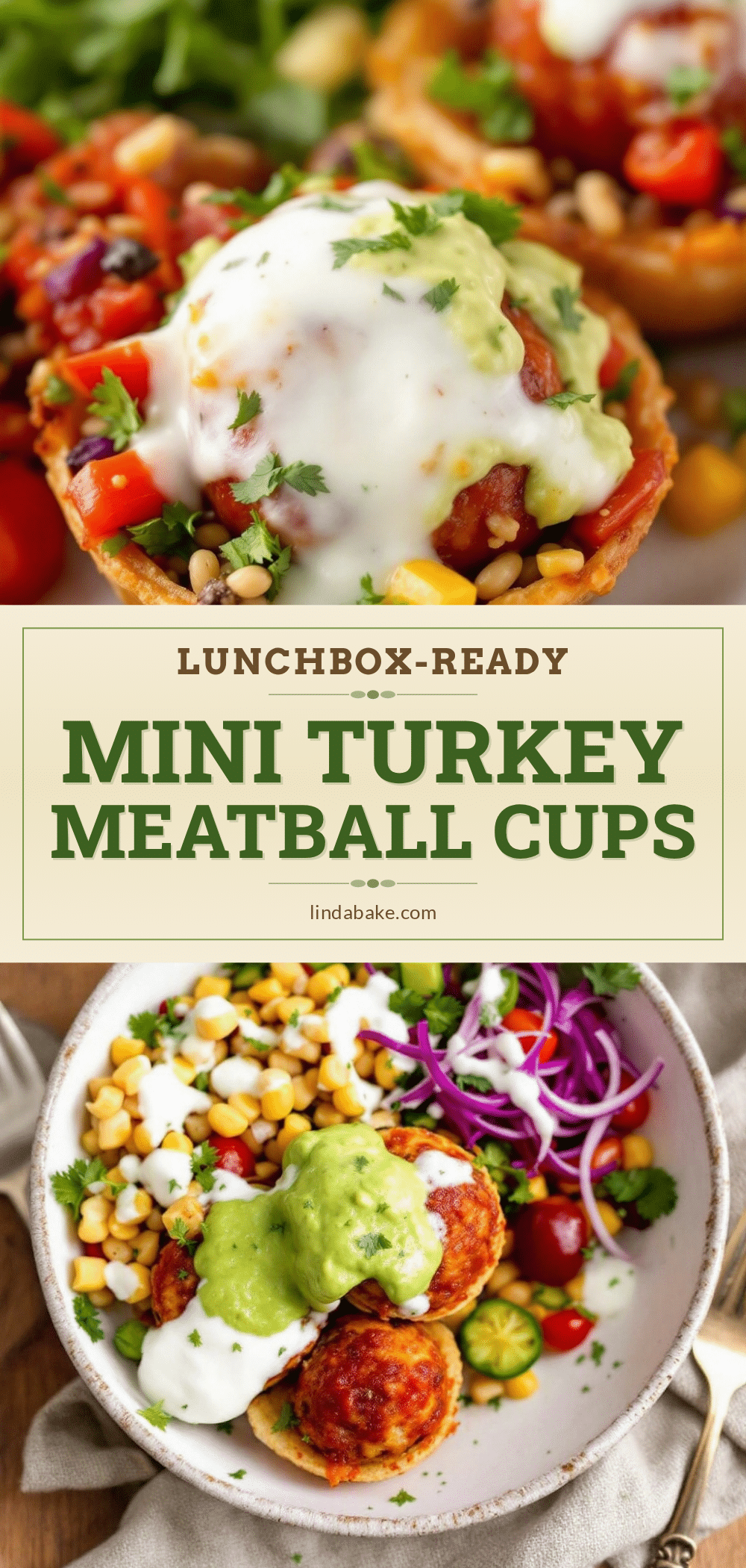 Easy Mini Turkey Meatball Lunchbox Cups with Marinara recipe