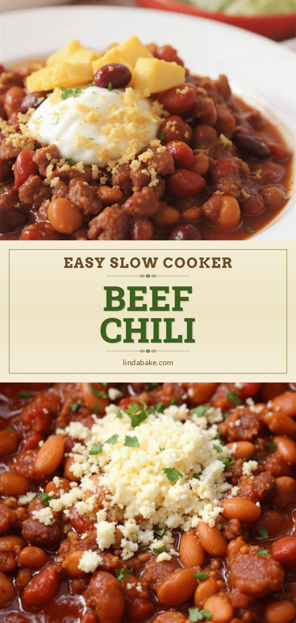 easy slow cooker ground beef chili recipe