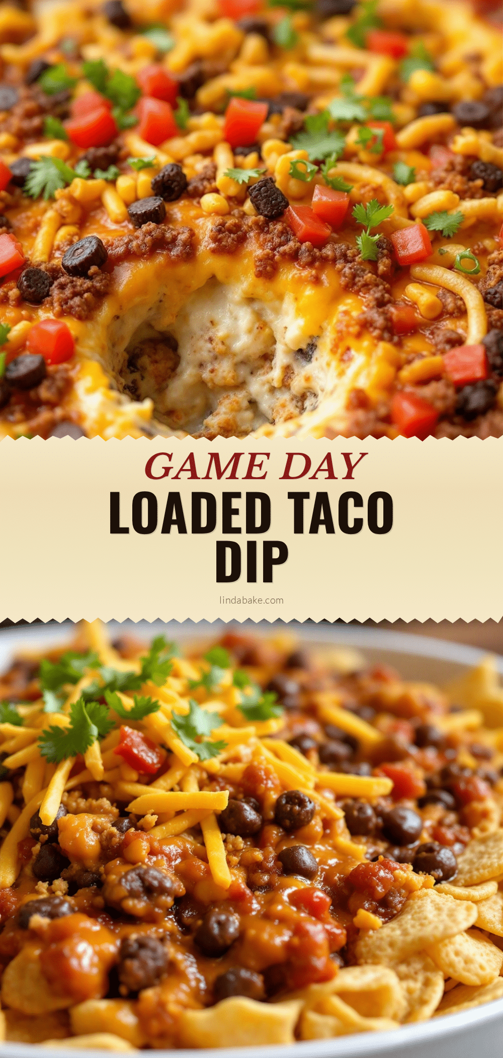 football field taco dip recipe