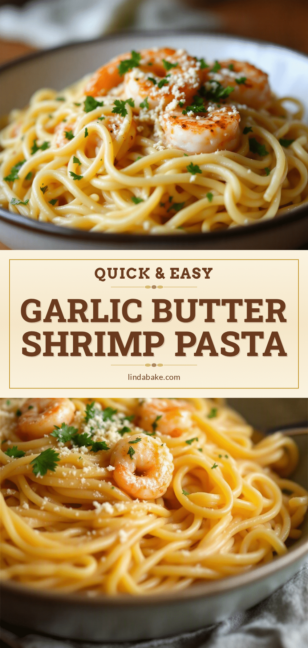 garlic butter shrimp pasta recipe