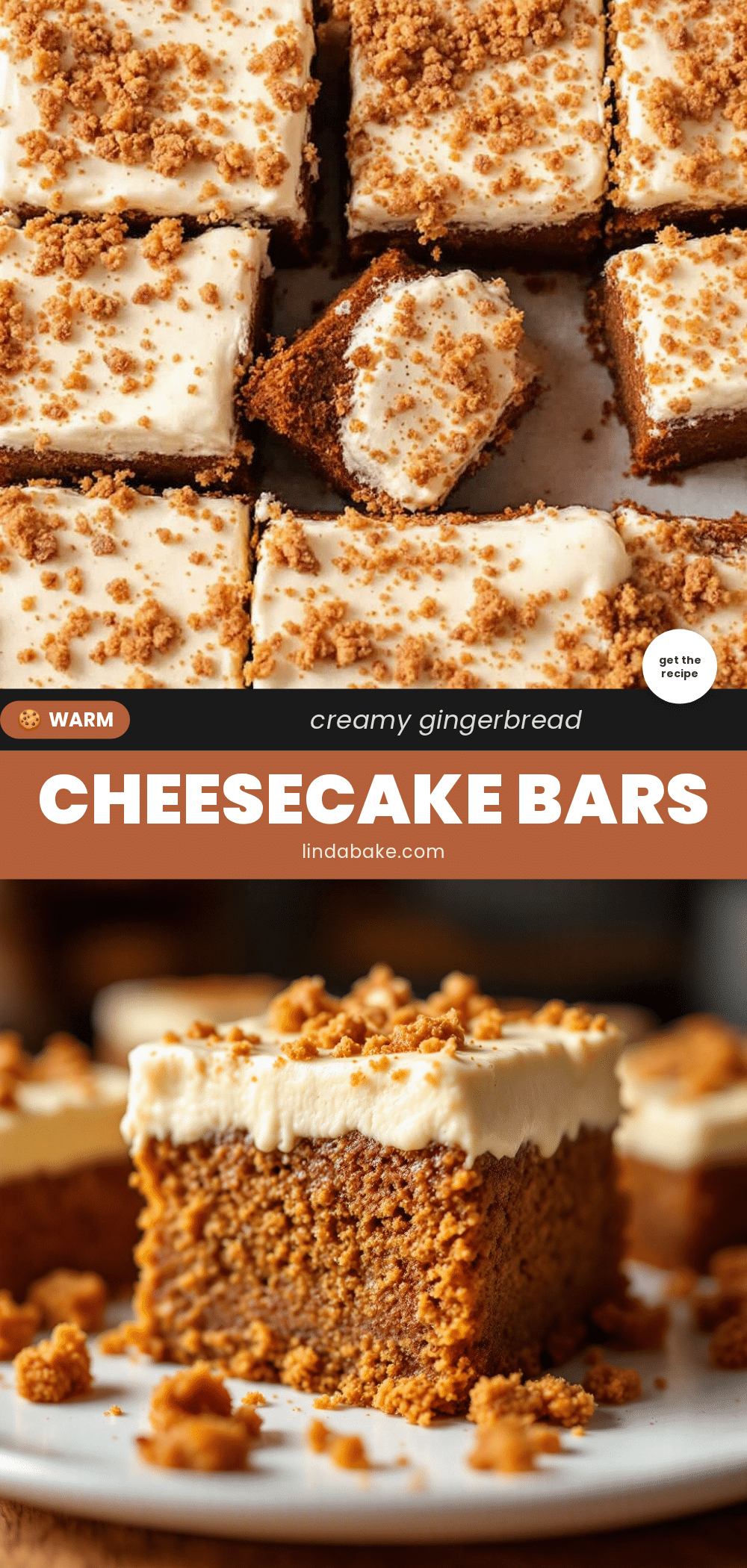 gingerbread cheesecake bars recipe