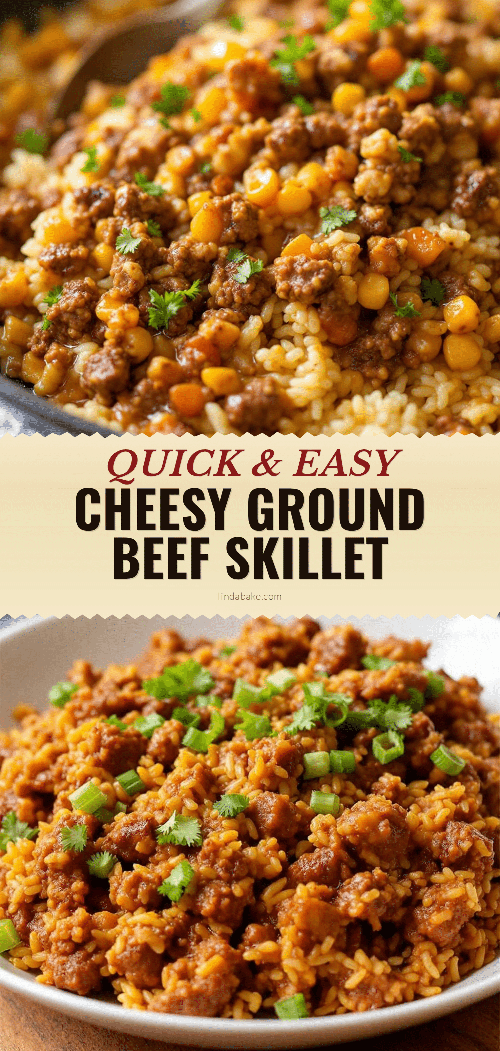 ground beef and rice skillet recipe