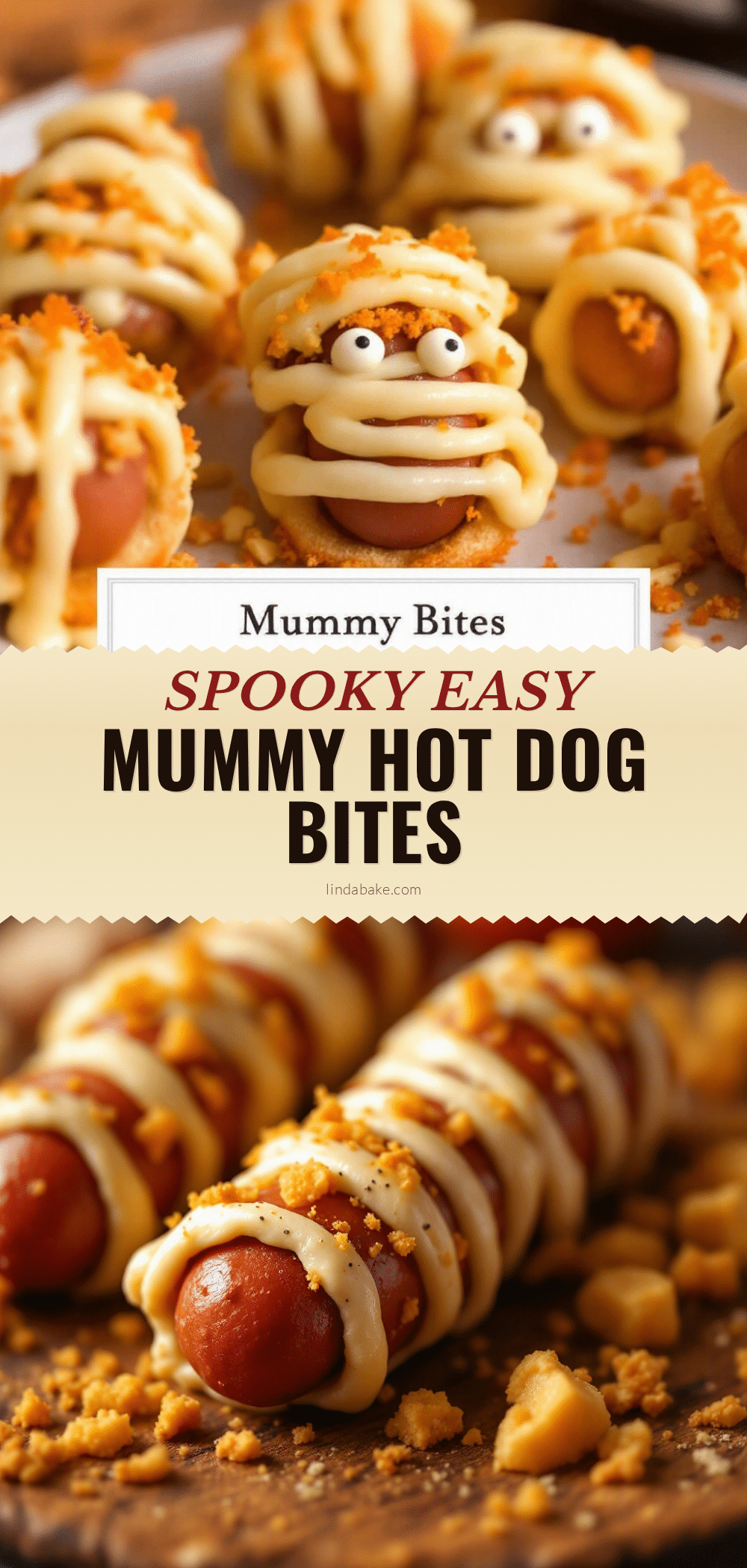 halloween mummy hot dog bites recipe