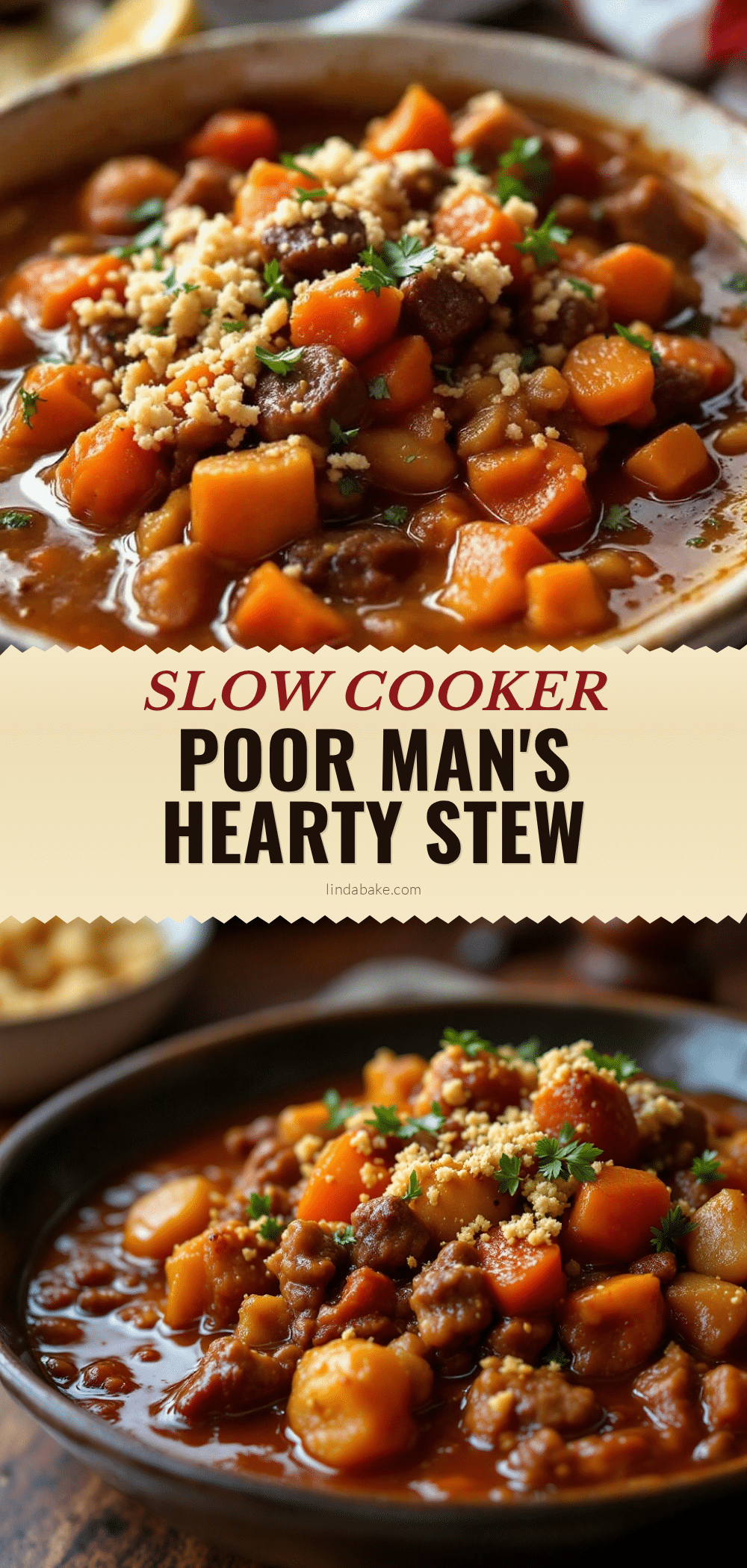 hearty slow cooker poor mans stew recipe