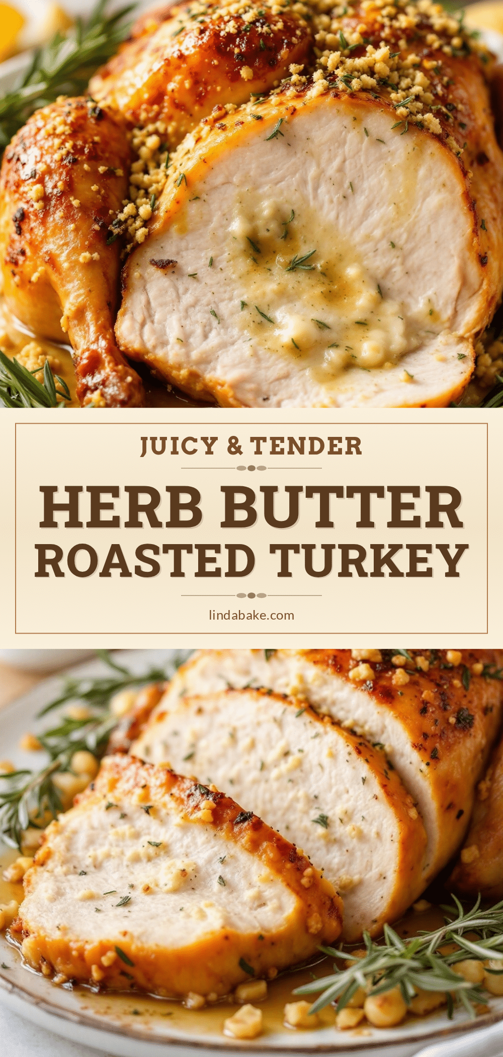 herb butter roasted turkey recipe