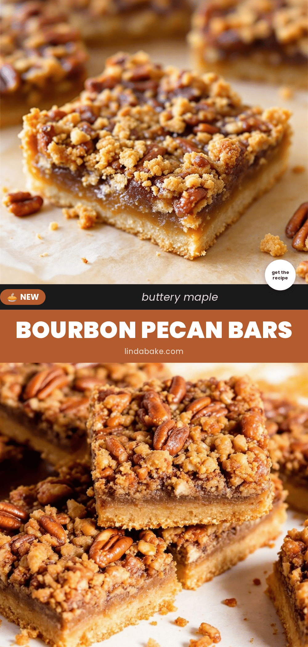 maple bourbon pecan pie bars recipe