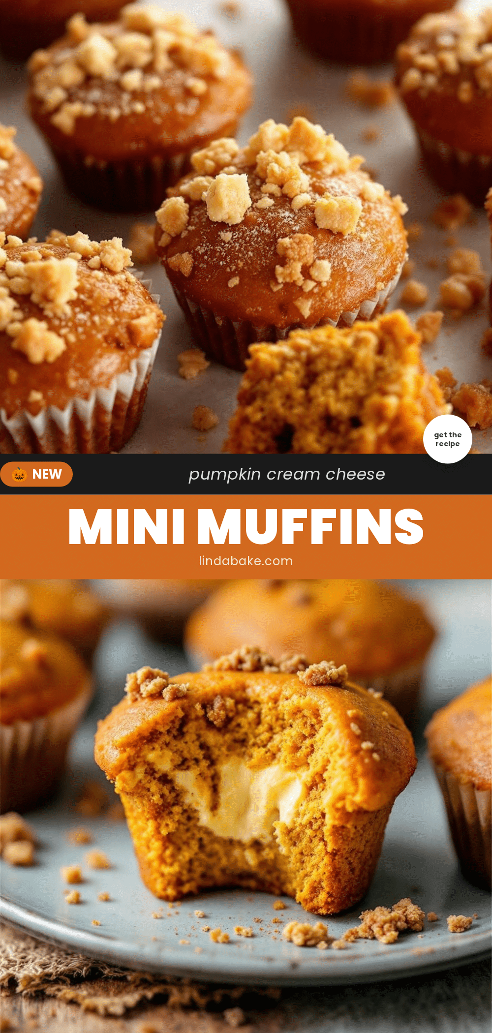 mini pumpkin cream cheese muffins recipe