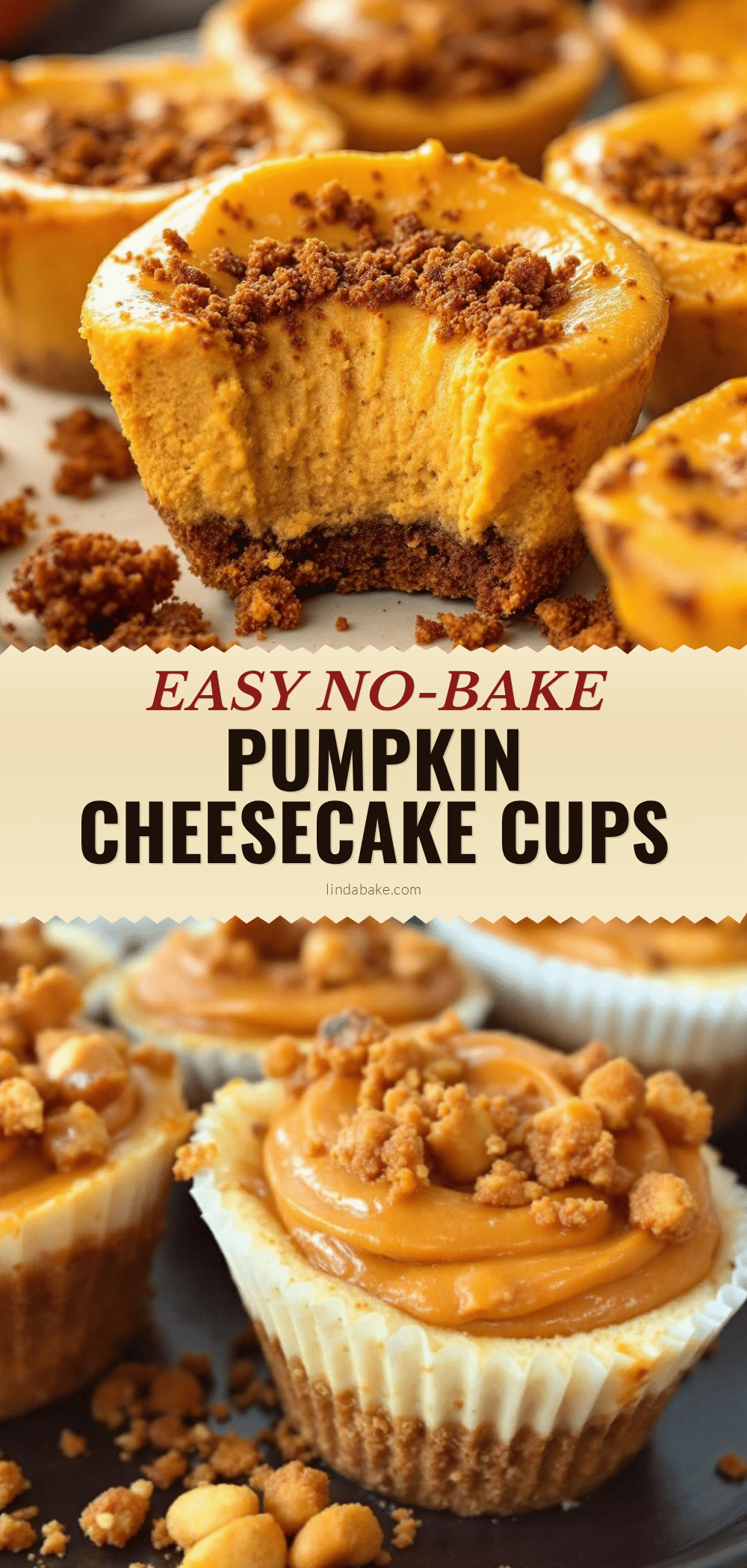 no-bake pumpkin cheesecake cups recipe