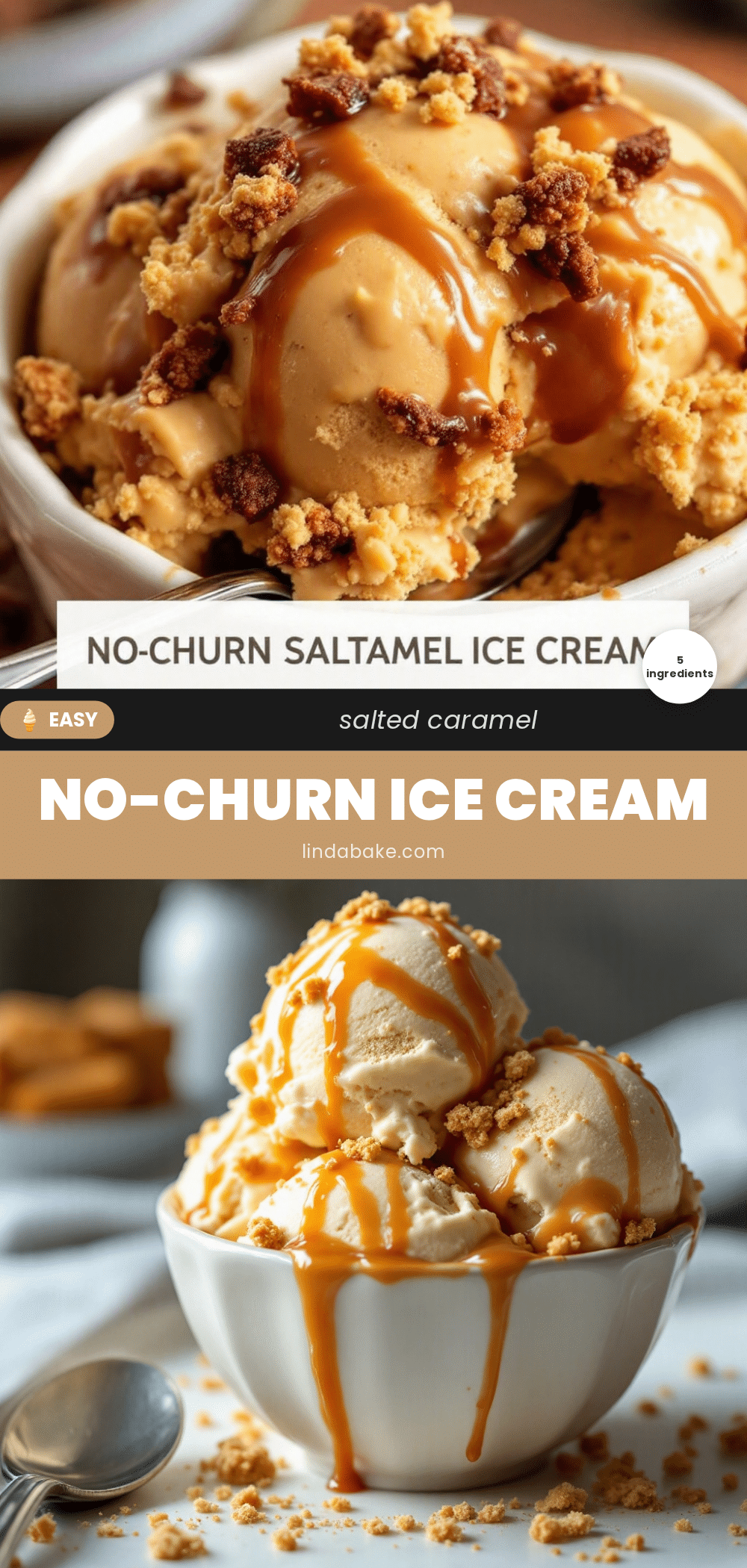 no-churn salted caramel ice cream recipe