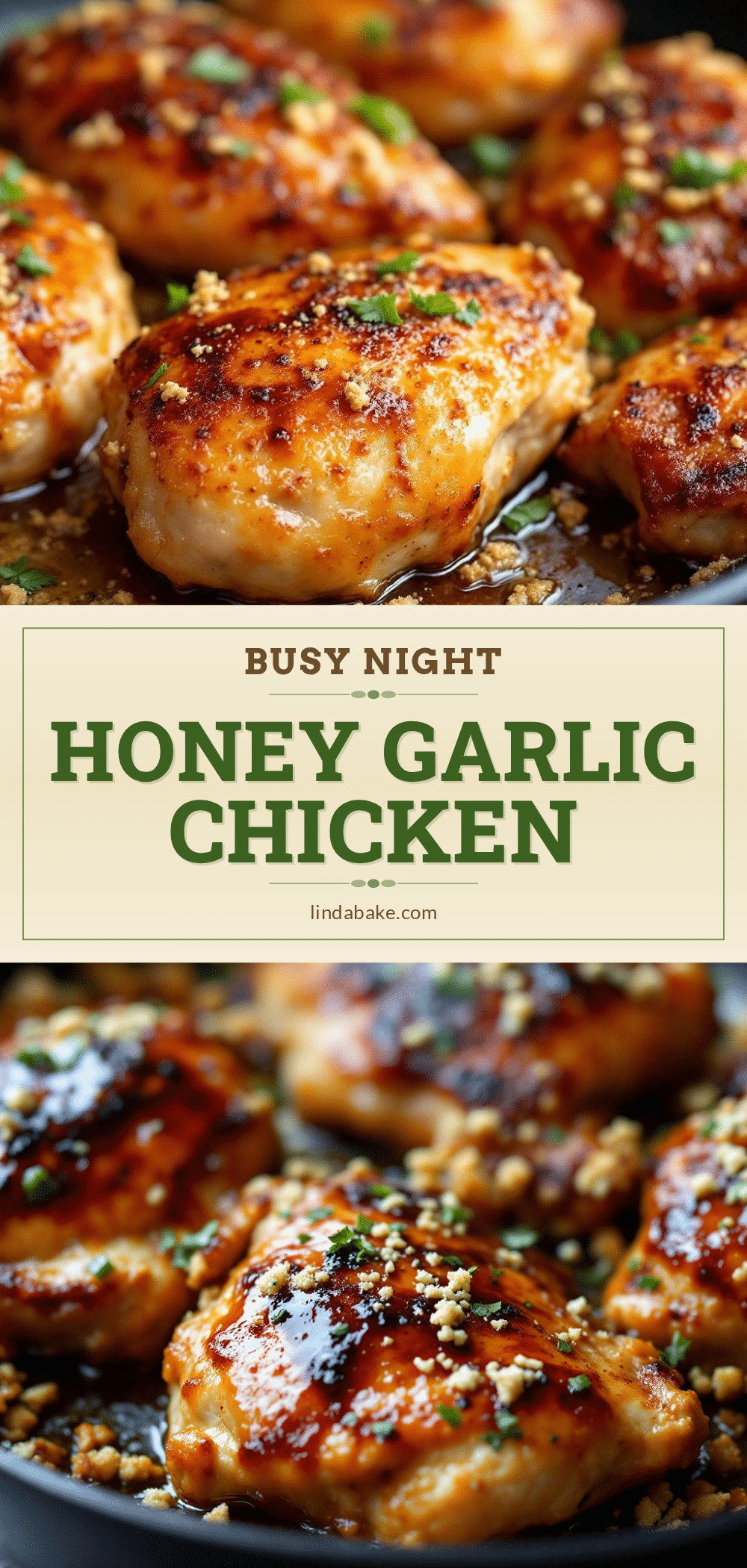 one-pan honey garlic chicken thighs recipe
