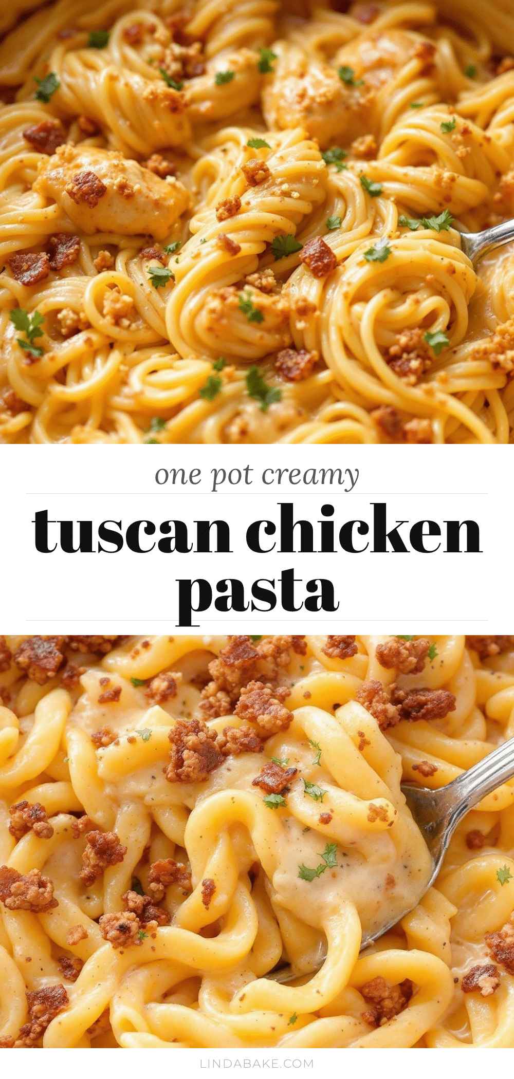 one-pot creamy tuscan chicken pasta recipe
