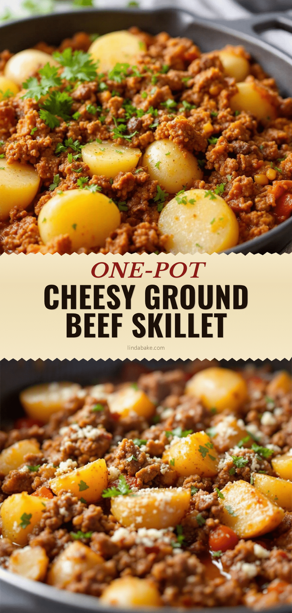 one-pot ground beef and potato skillet recipe