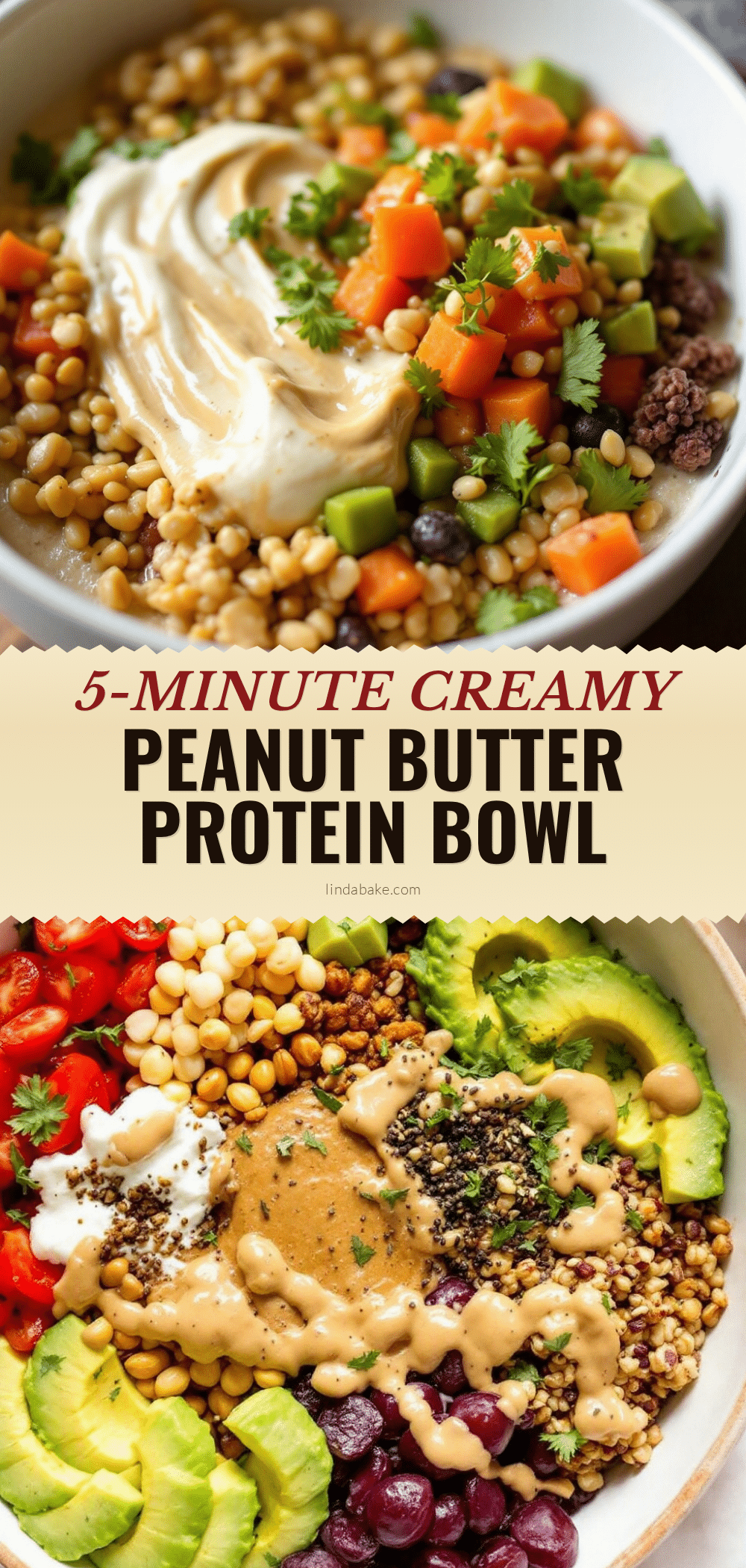 peanut butter protein smoothie bowl recipe