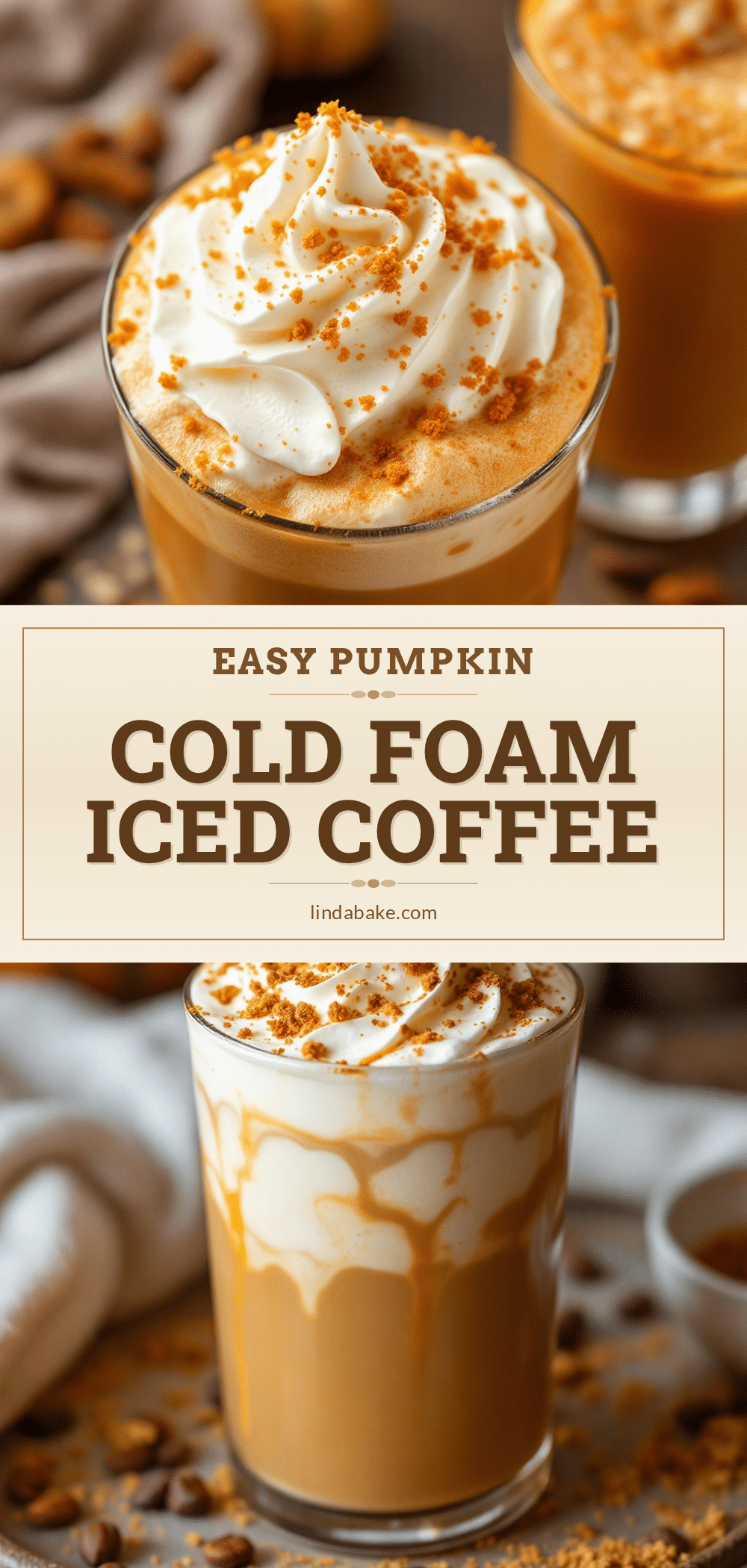 pumpkin cold foam iced coffee recipe