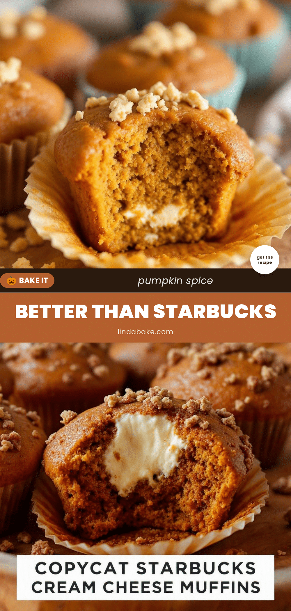 pumpkin cream cheese muffins recipe