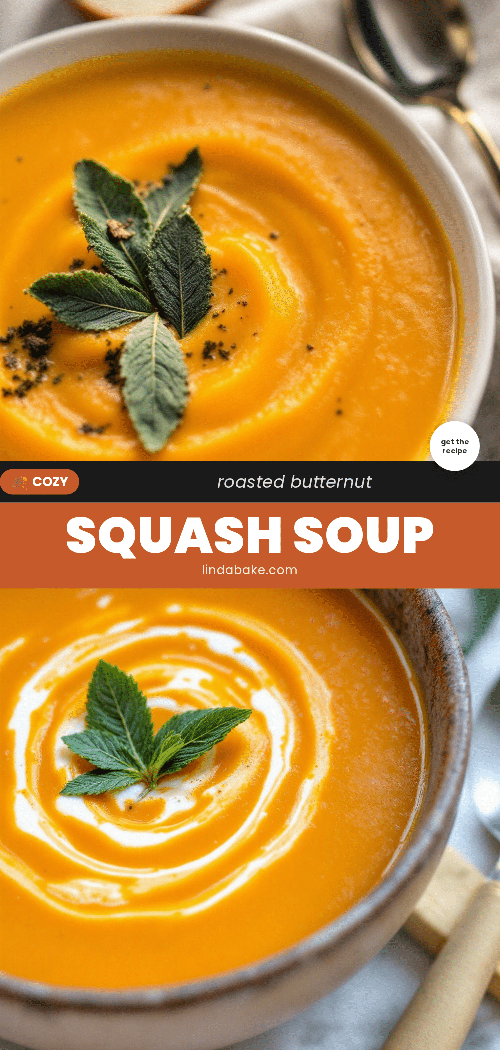 roasted butternut squash soup with sage recipe