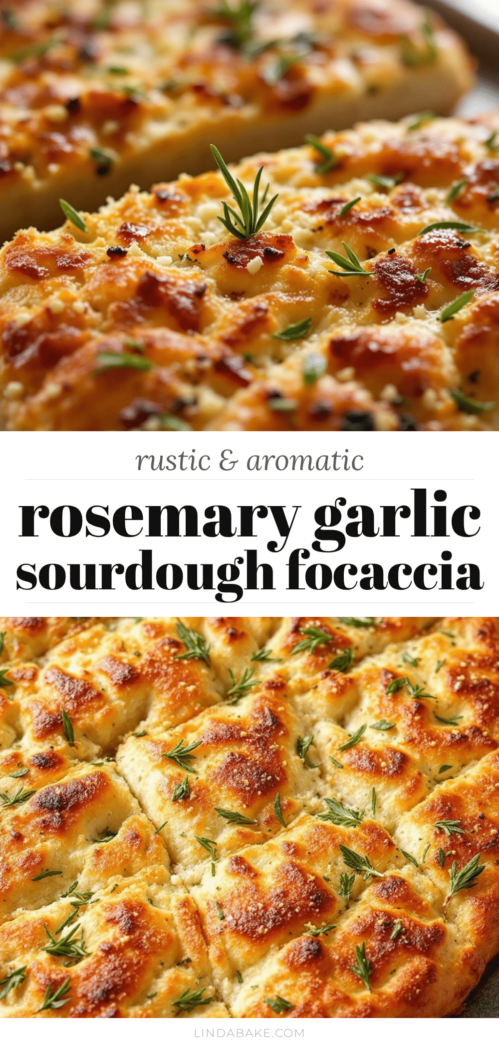 rosemary garlic sourdough focaccia bread recipe