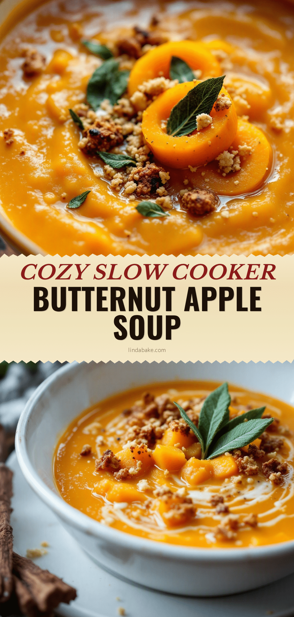 slow cooker butternut squash and apple soup recipe