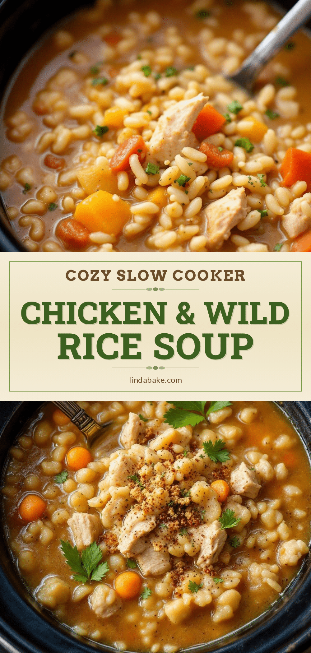 slow cooker chicken and wild rice soup recipe