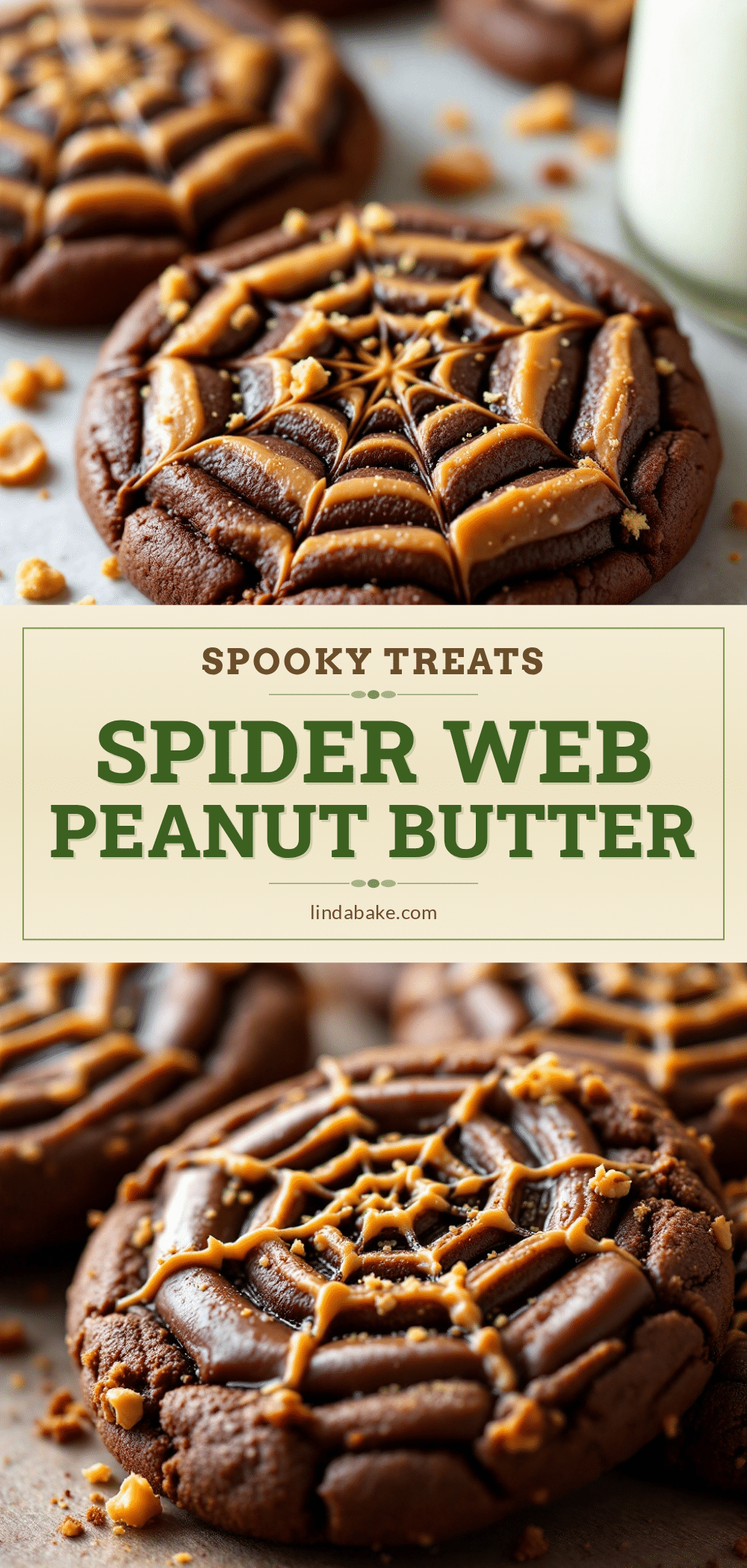 spider web peanut butter cookies recipe
