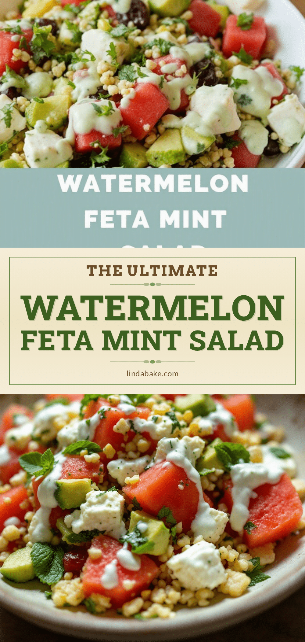 watermelon feta mint salad recipe