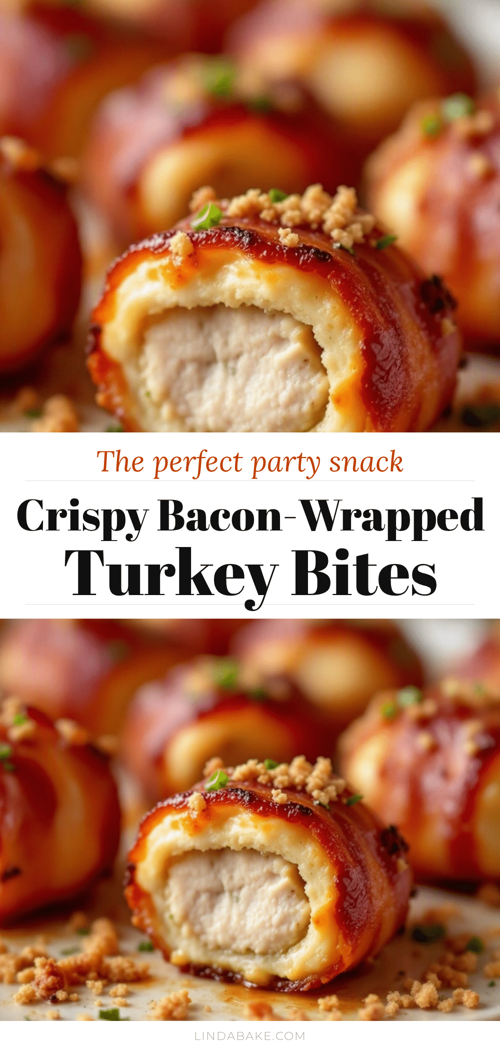 bacon-wrapped turkey bites recipe