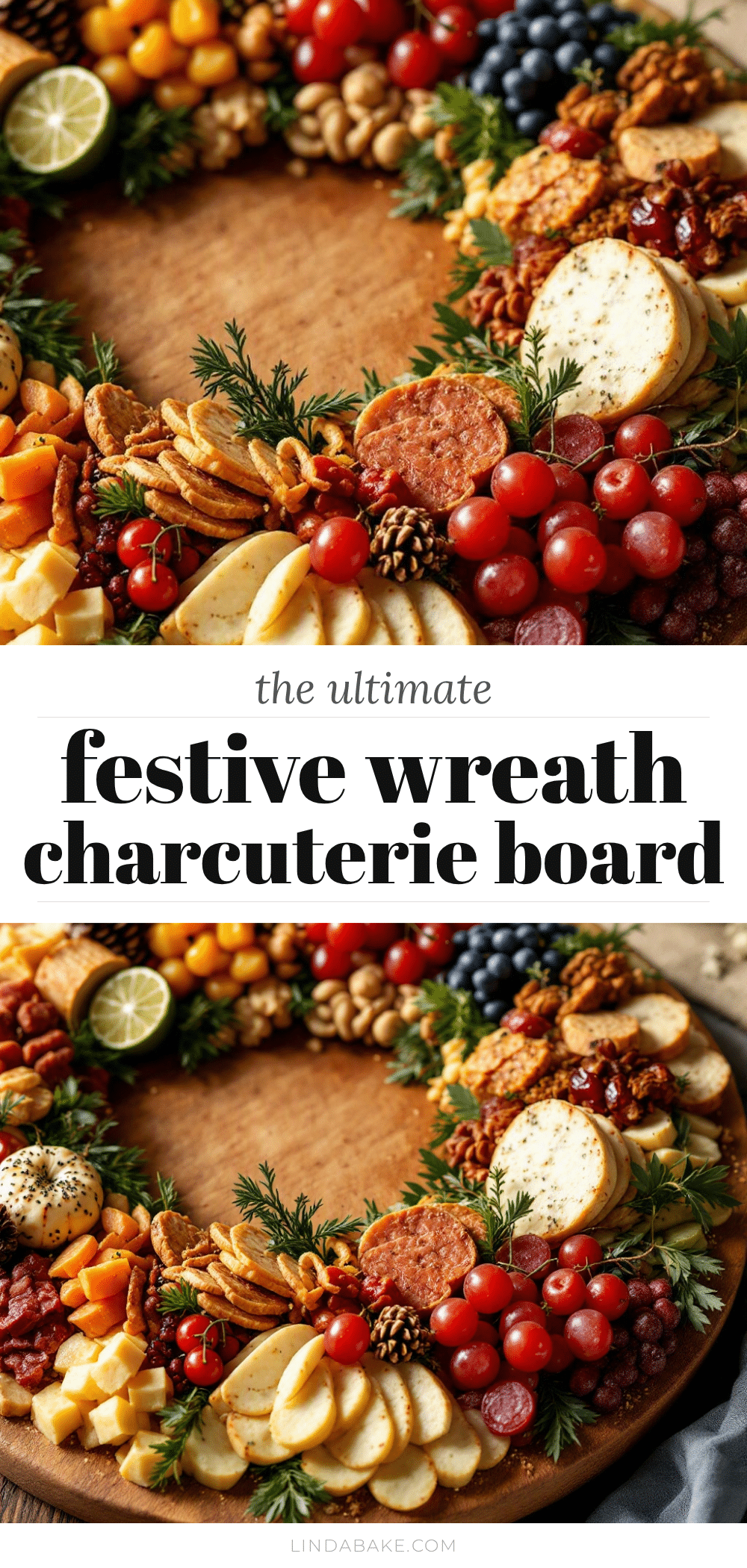 Best Christmas Charcuterie Wreath Board recipe