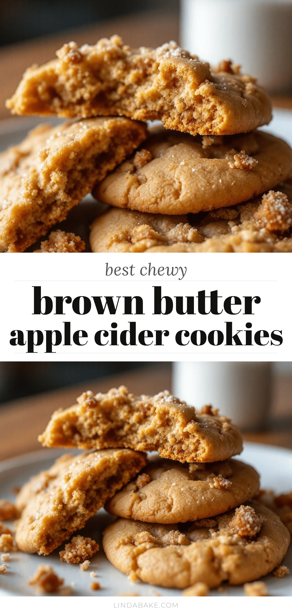 Chewy Brown Butter Apple Cider Cookies recipe