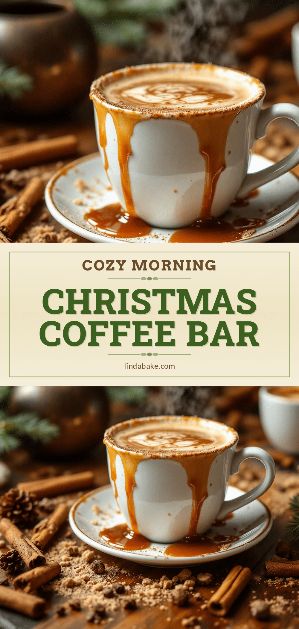 Cozy Christmas Morning Coffee Bar with Cinnamon Syrup recipe