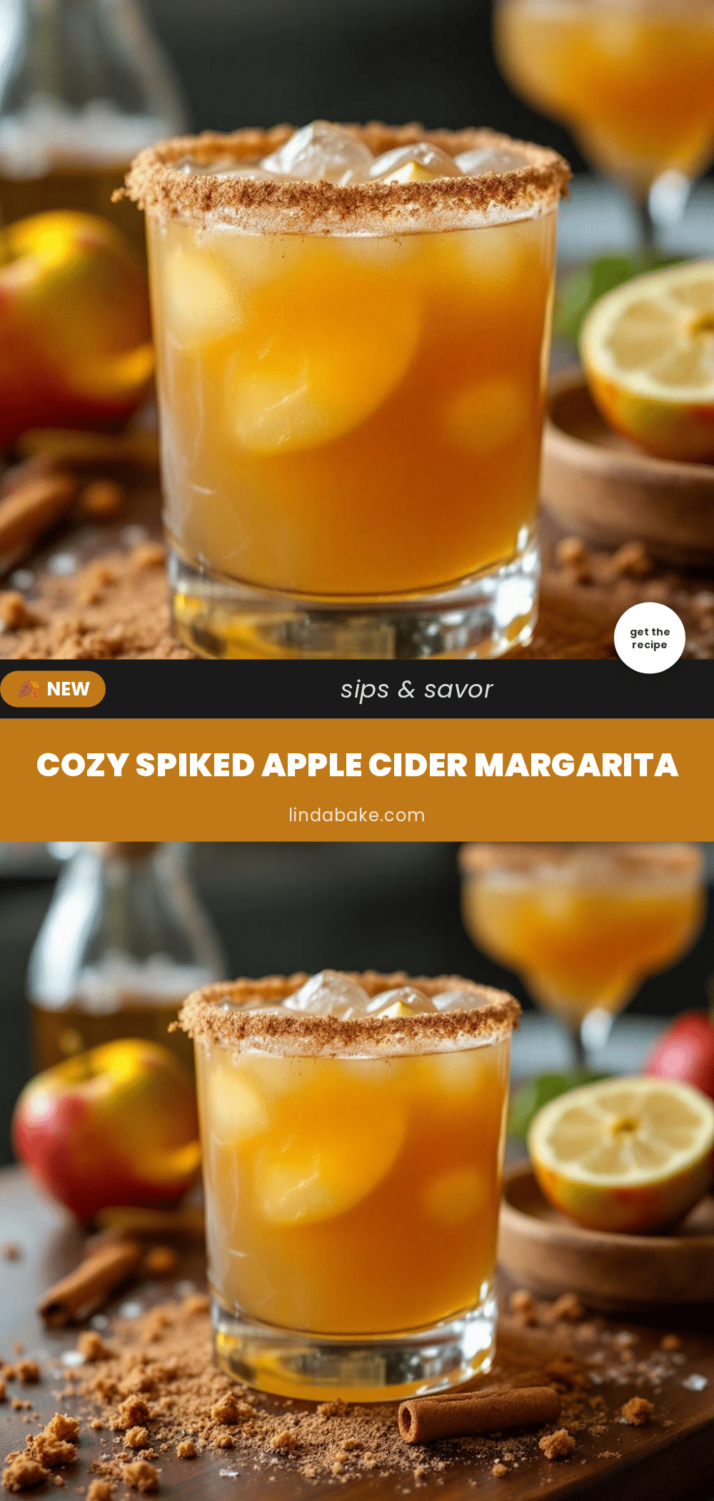 Cozy Spiked Apple Cider Margarita recipe
