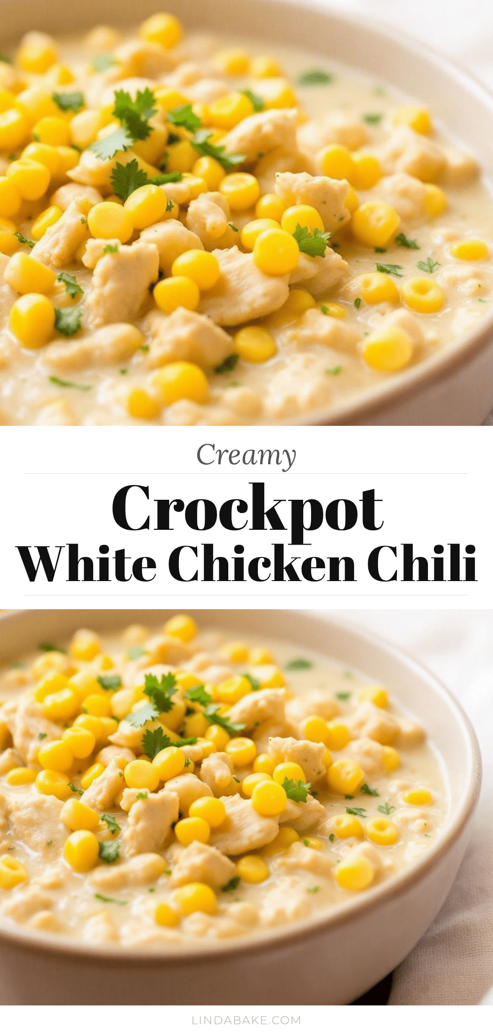 creamy crockpot white chicken chili with corn recipe
