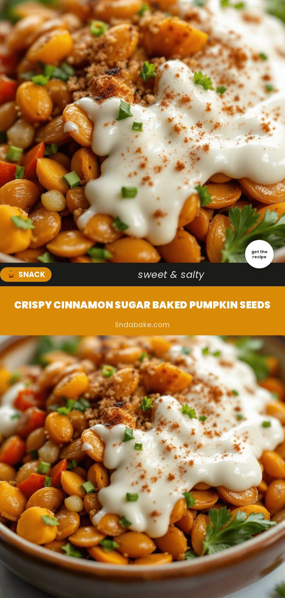 crispy cinnamon sugar baked pumpkin seeds recipe