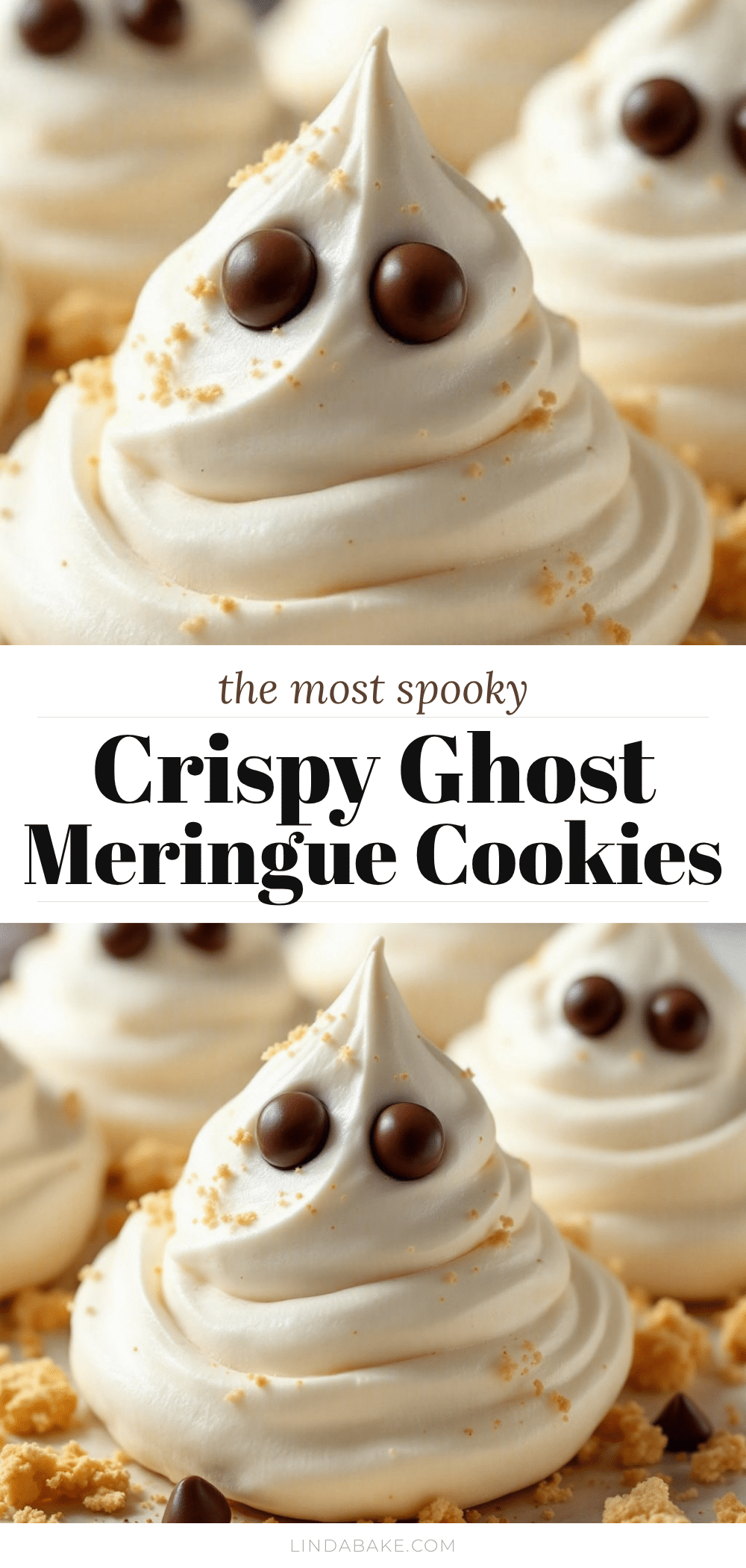 crispy ghost meringue cookies recipe