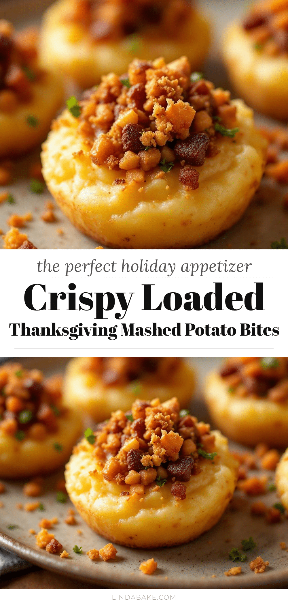 crispy loaded thanksgiving mashed potato bites recipe