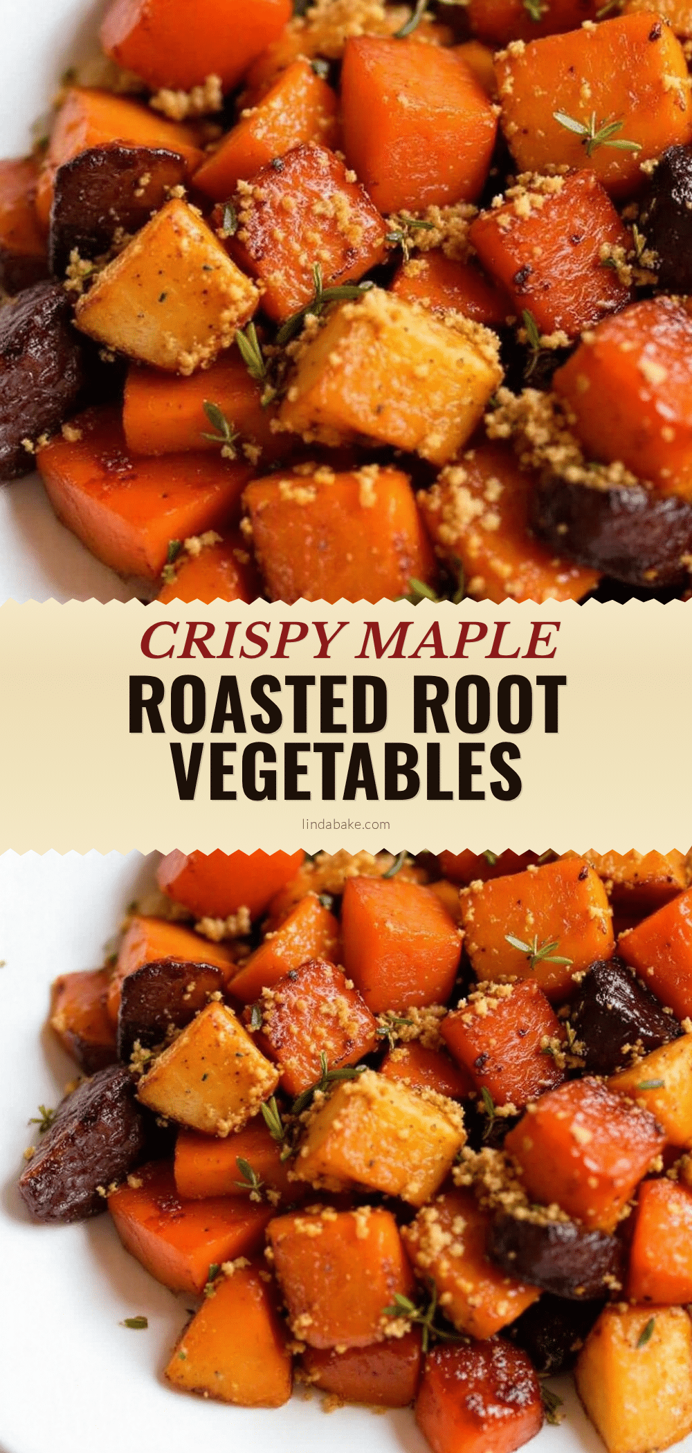 crispy maple roasted root vegetables recipe