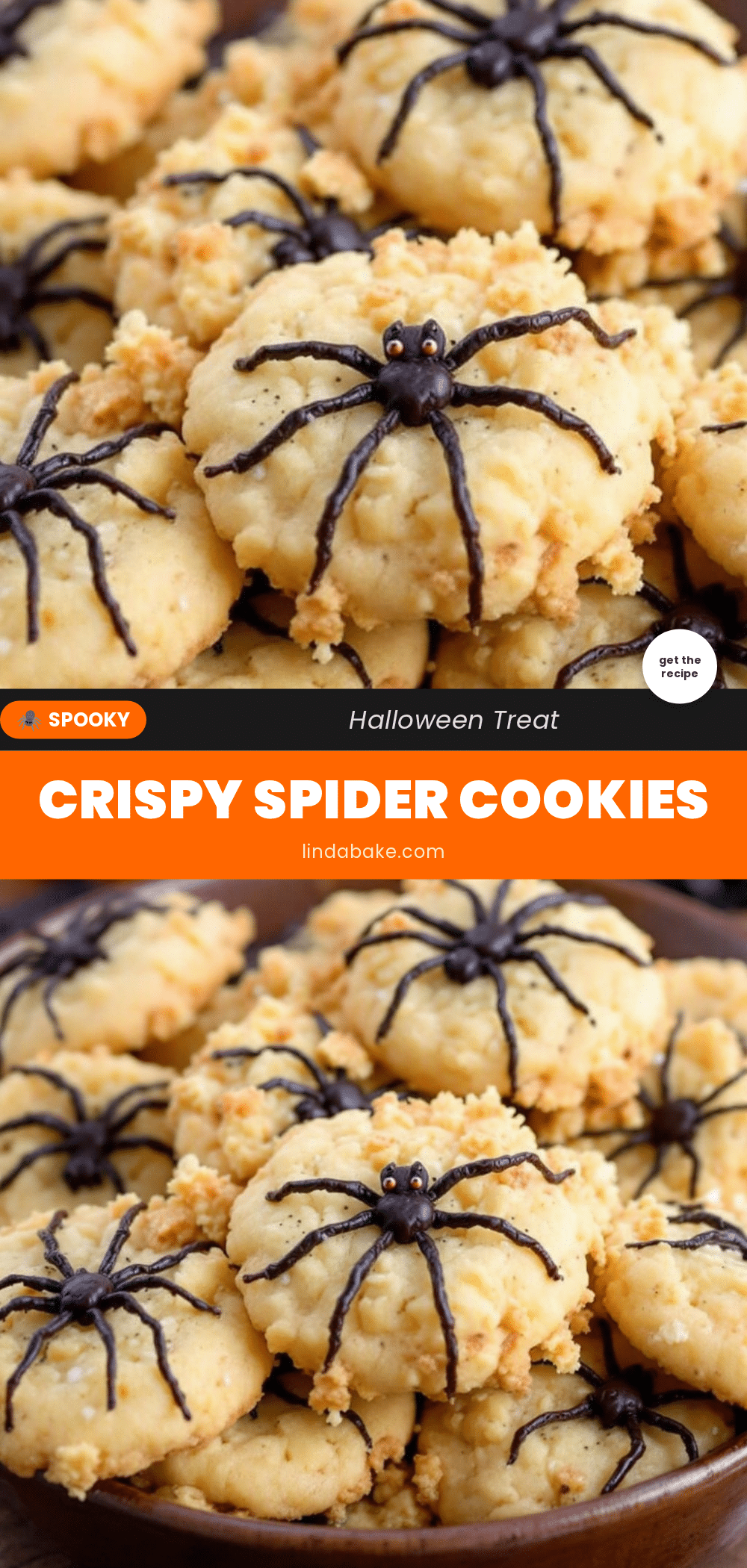 crispy one-bowl halloween spider cookies recipe