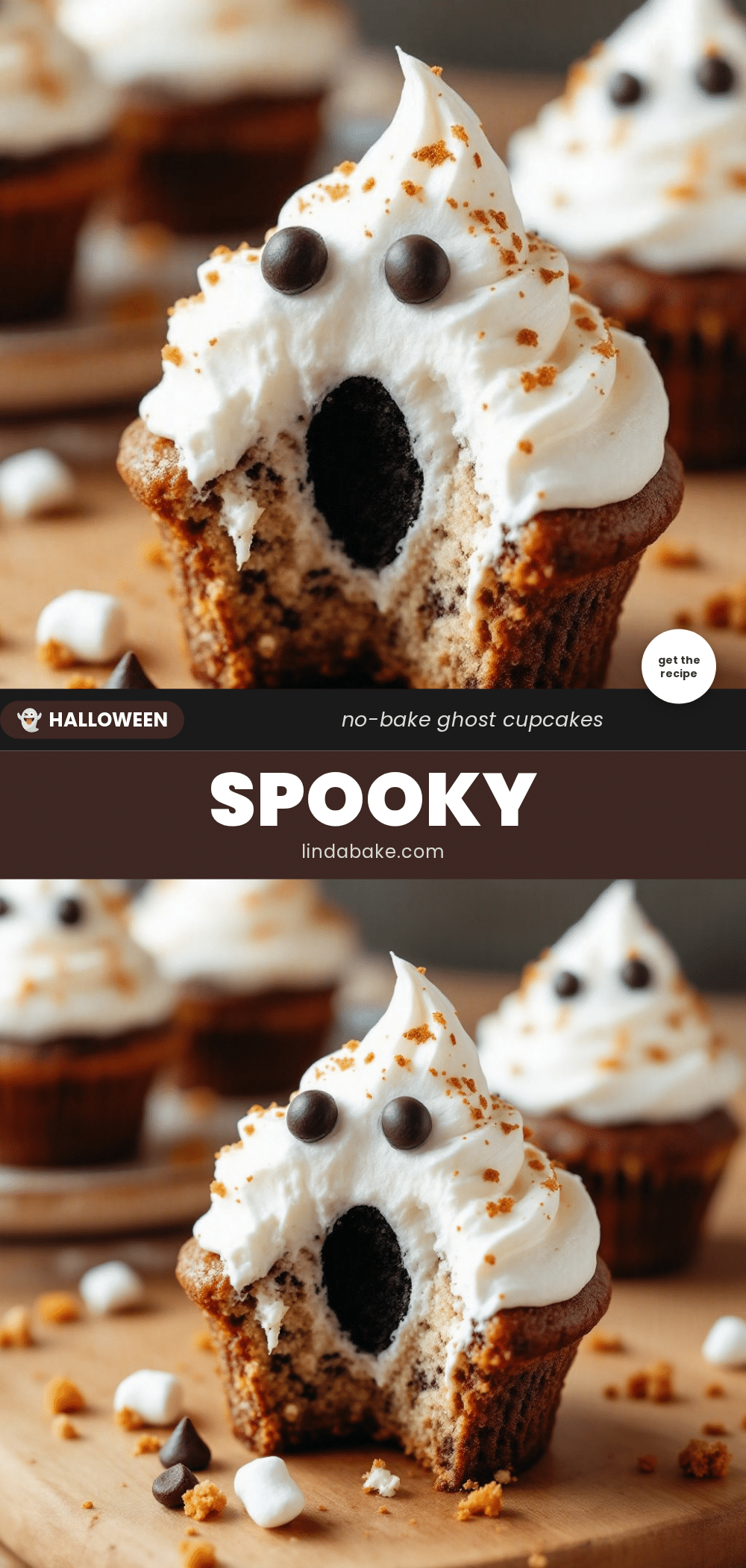 easy no-bake ghost cupcakes recipe
